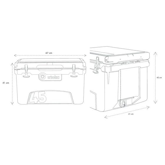 Utoka 45 Cool Box (42 litre / 42 cans)